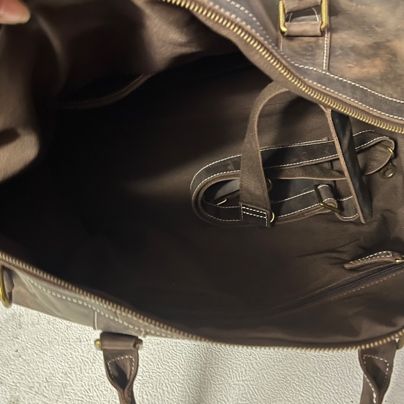 Leather Travel Bag - Picture 2 of 8